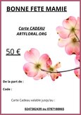 Carte cadeau 50€Bonne fête Mamie