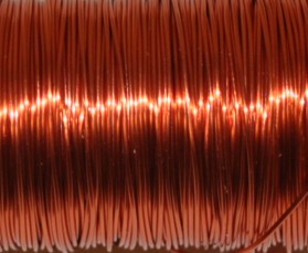 Fil alu couleur déco métallique > Bobine fil de fer 100 gr coloris Orange  cuivre